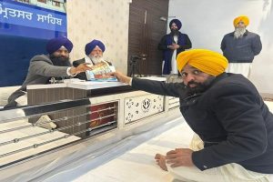 ਸ੍ਰੀ ਅਕਾਲ ਤਖ਼ਤ ਸਾਹਿਬ ਸਕੱਤਰੇਤ ਵਿਖੇ ਪੁੱਜੇ CM ਭਗਵੰਤ ਮਾਨ; ਰੱਖਿਆ ਆਪਣਾ ਪੱਖ